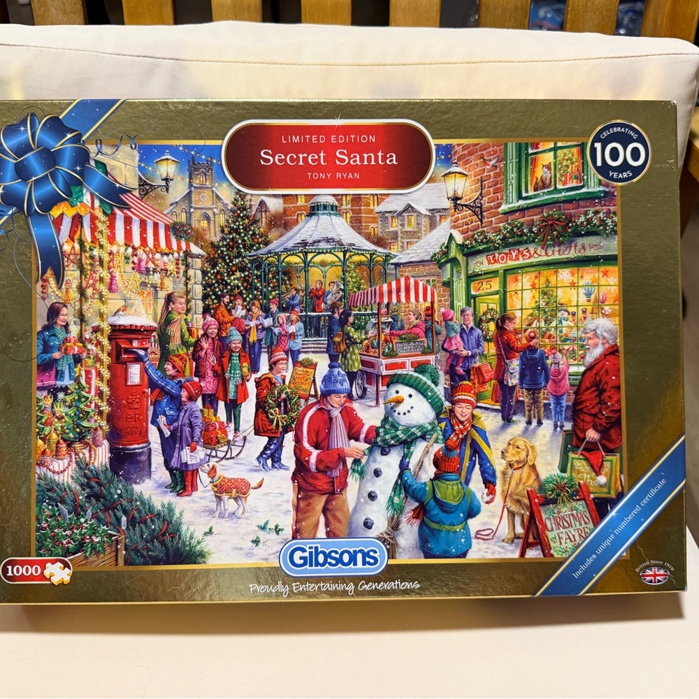 Gibson vintage festive collection puzzle w. Certificate